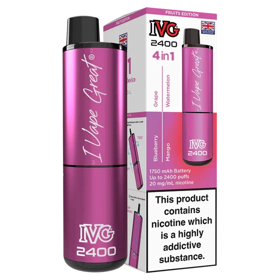 IVG 2400 Fruits Edition prefilled pod vape kit