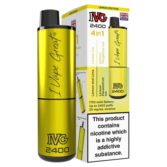 IVG 2400 Lemon Edition prefilled pod vape kit