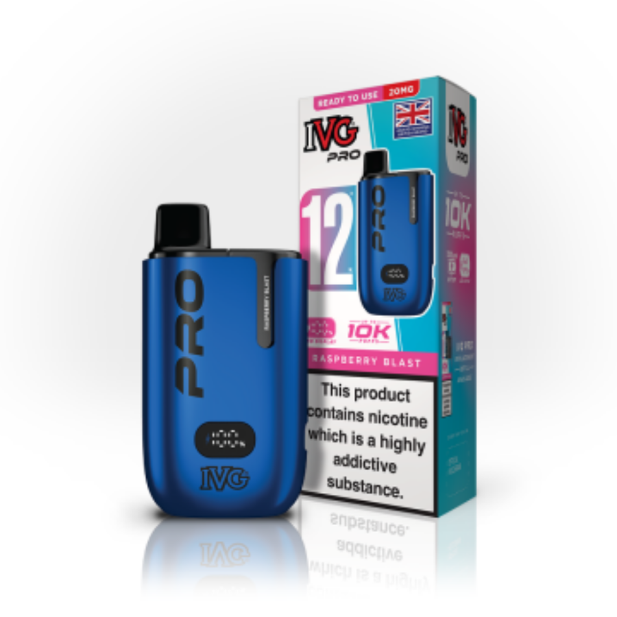 IVG Pro 12 Raspberry Blast prefilled pod vape kit