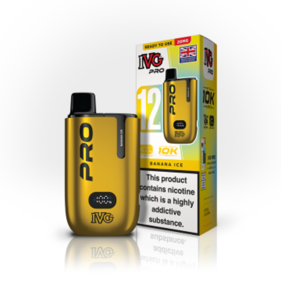 IVG Pro 12 Banana Ice prefilled pod vape kit