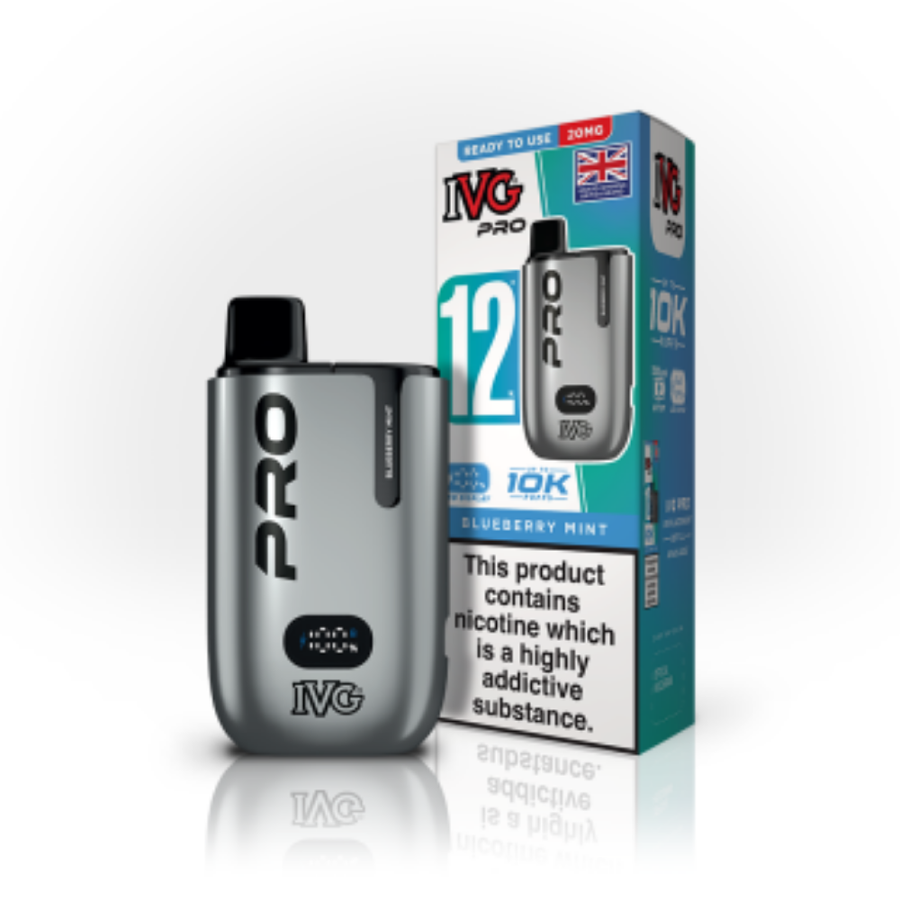 IVG Pro 12 Blueberry Mint prefilled pod vape kit