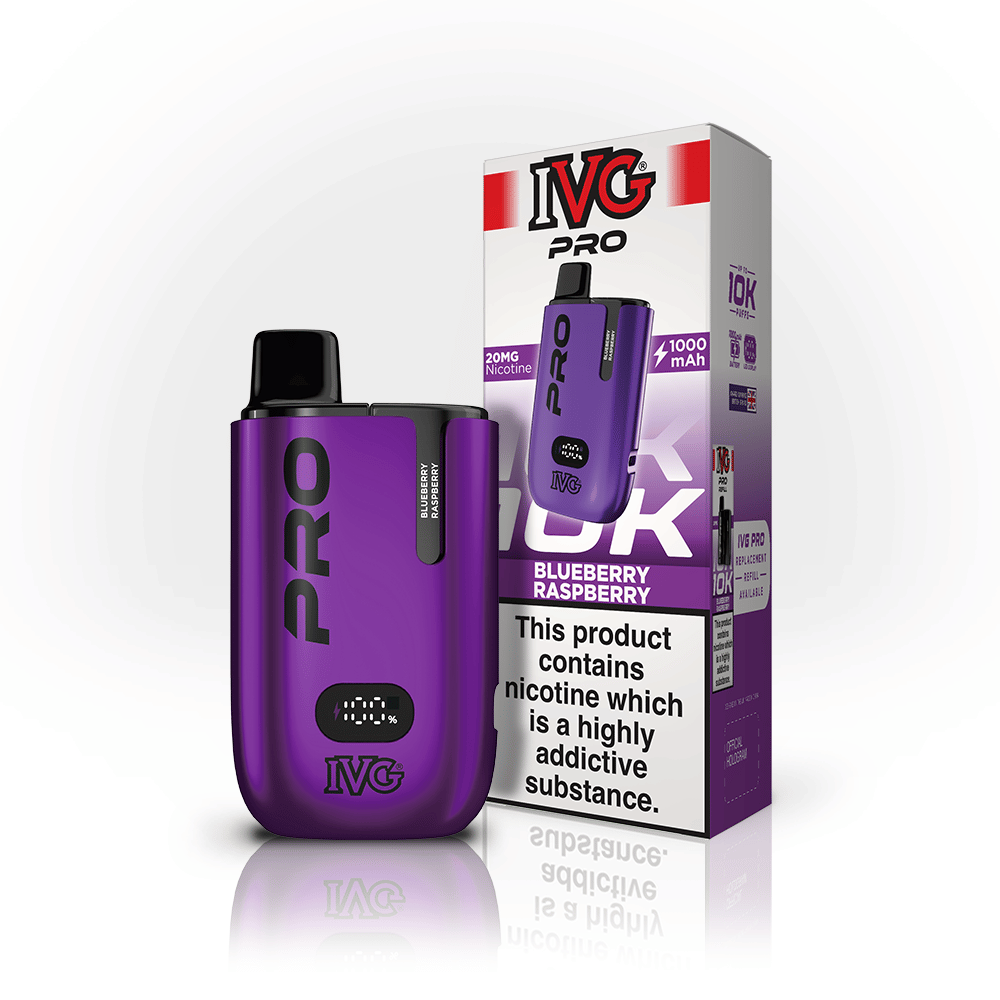 IVG Pro 12 Blueberry Raspberry prefilled pod vape kit