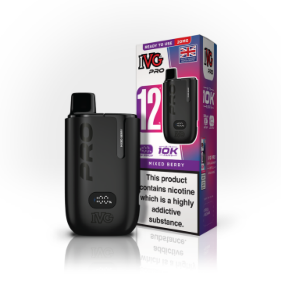 IVG Pro 12 Mixed Berry prefilled pod vape kit