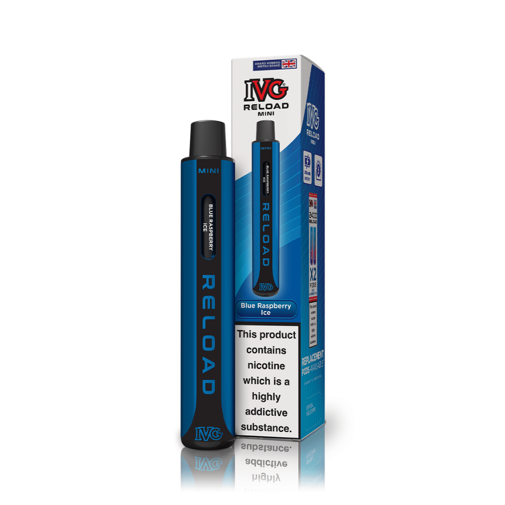 IVG Reload Mini Blue Raspberry Ice prefilled pod vape kit