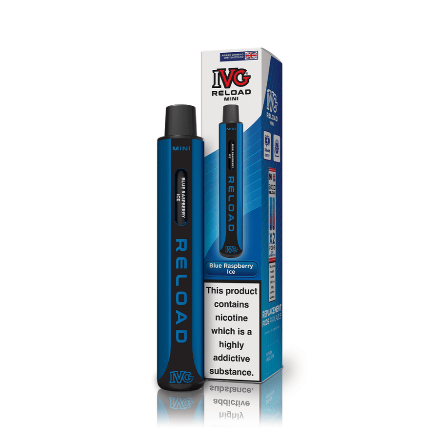 IVG Reload Mini Blue Raspberry Ice prefilled pod vape kit