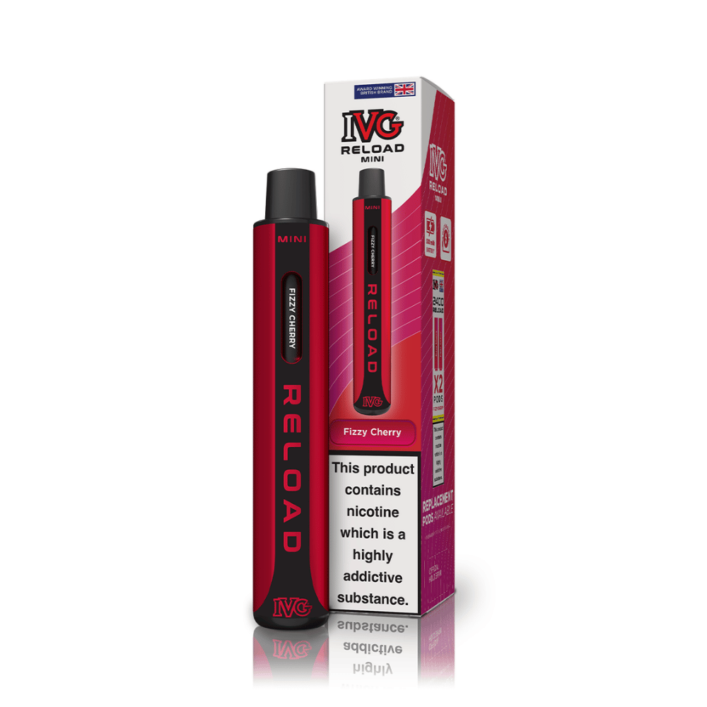 IVG Reload Mini Fizzy Cherry prefilled pod vape kit