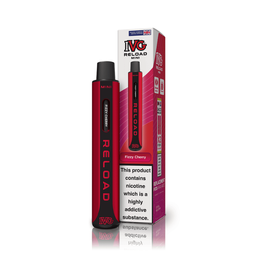 IVG Reload Mini Fizzy Cherry prefilled pod vape kit