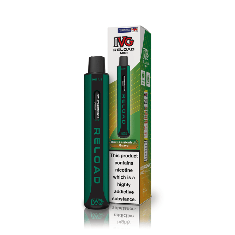 IVG Reload Mini Kiwi Passionfruit Guava prefilled pod vape kit