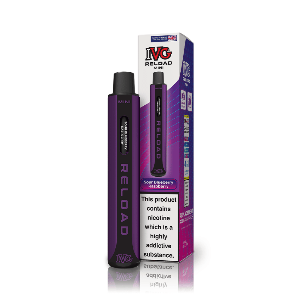 IVG Reload Mini Sour Blueberry Raspberry prefilled pod vape kit
