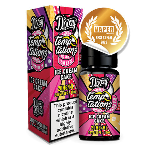 Doozy Vape Co Nic Salt Ice Cream Cake Temptation nic salt e-liquid