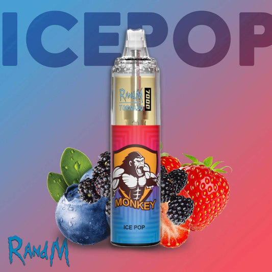 R&M Tornado Ice Pop 7000 Puffs - Vape 7 Store