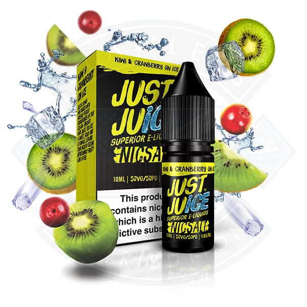 Just Juice Nic Salt Kiwi Cranberry On Ice UK