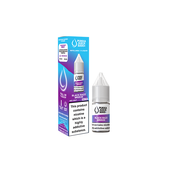 Pukka Juice 5000 Black Razz Breeze nic salt e-liquid