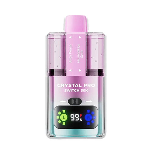 Crystal Pro Switch 30K Juicy Peach Juicy Raspberries dual gentle sharp fruit pod kit