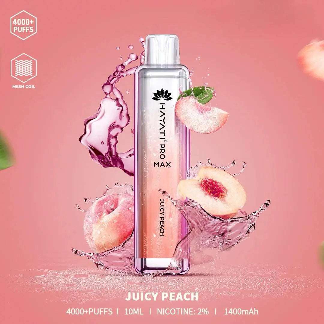 Hayati pro max Juicy Peach 4000 Puffs - Vape 7 Store