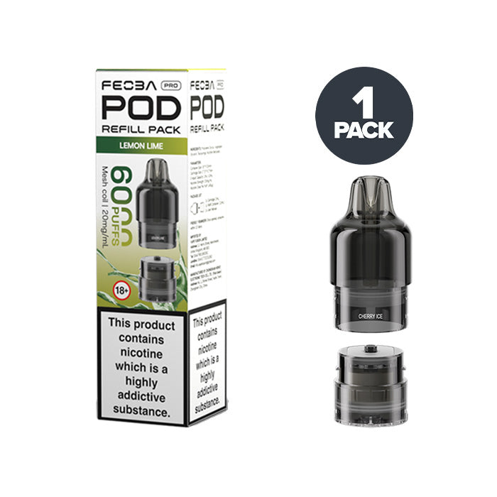 Feoba Pro 6000 Lemon Lime prefilled pod vape kit