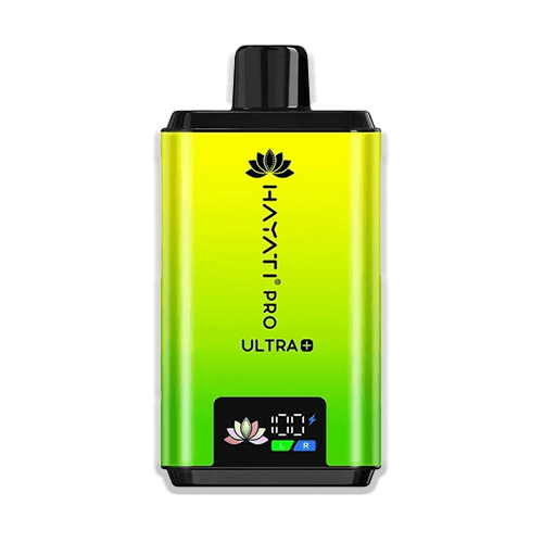 Hayati Pro Ultra Plus 25000 Puffs Lemon Lime rechargeable pod kit with citrus design