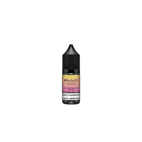 Elux Nic Salt Lemon Peach Passion 10ml 20mg e-liquid citrus stone tropical triple