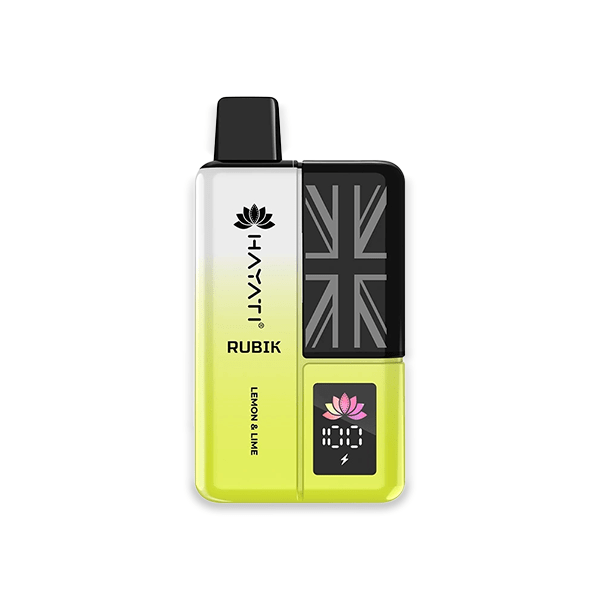 Hayati Rubik 7000 Puffs Lemon and Lime compact unsweetened citrus pod kit
