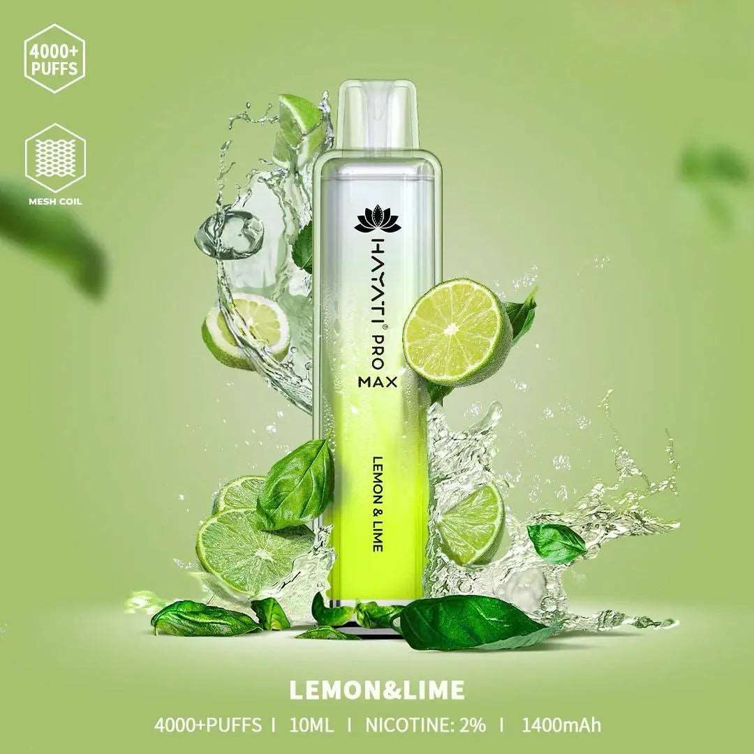 Hayati pro max Lemon&Lime 4000 Puffs - Vape 7 Store