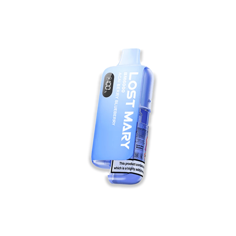 Lost Mary BM6000 Acai Berry Blueberry prefilled pod kit in deep purple packaging