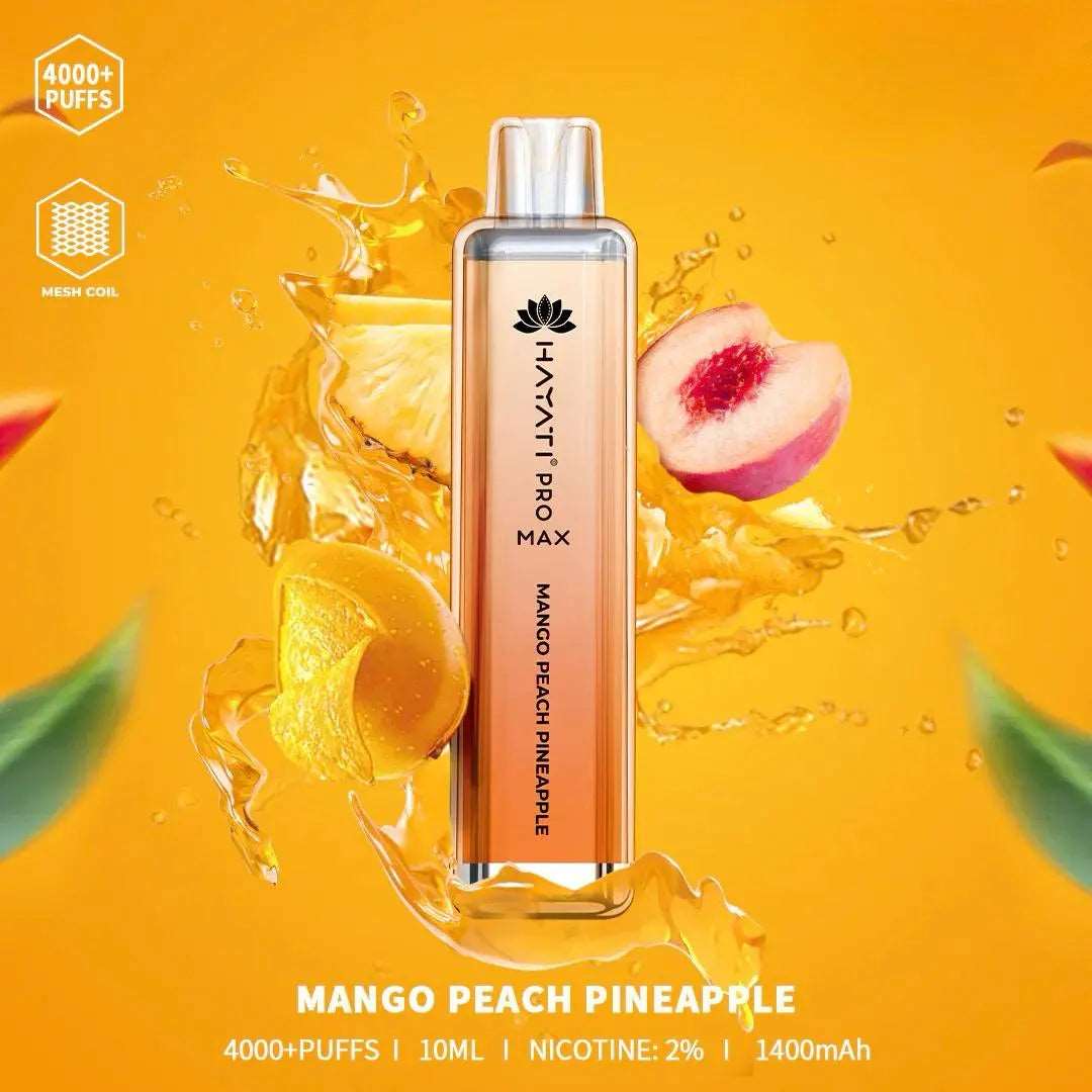 Hayati pro max Mango Peach Pineapple 4000 Puffs - Vape 7 Store