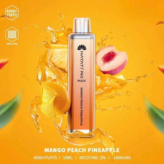 Hayati pro max Mango Peach Pineapple 4000 Puffs - Vape 7 Store