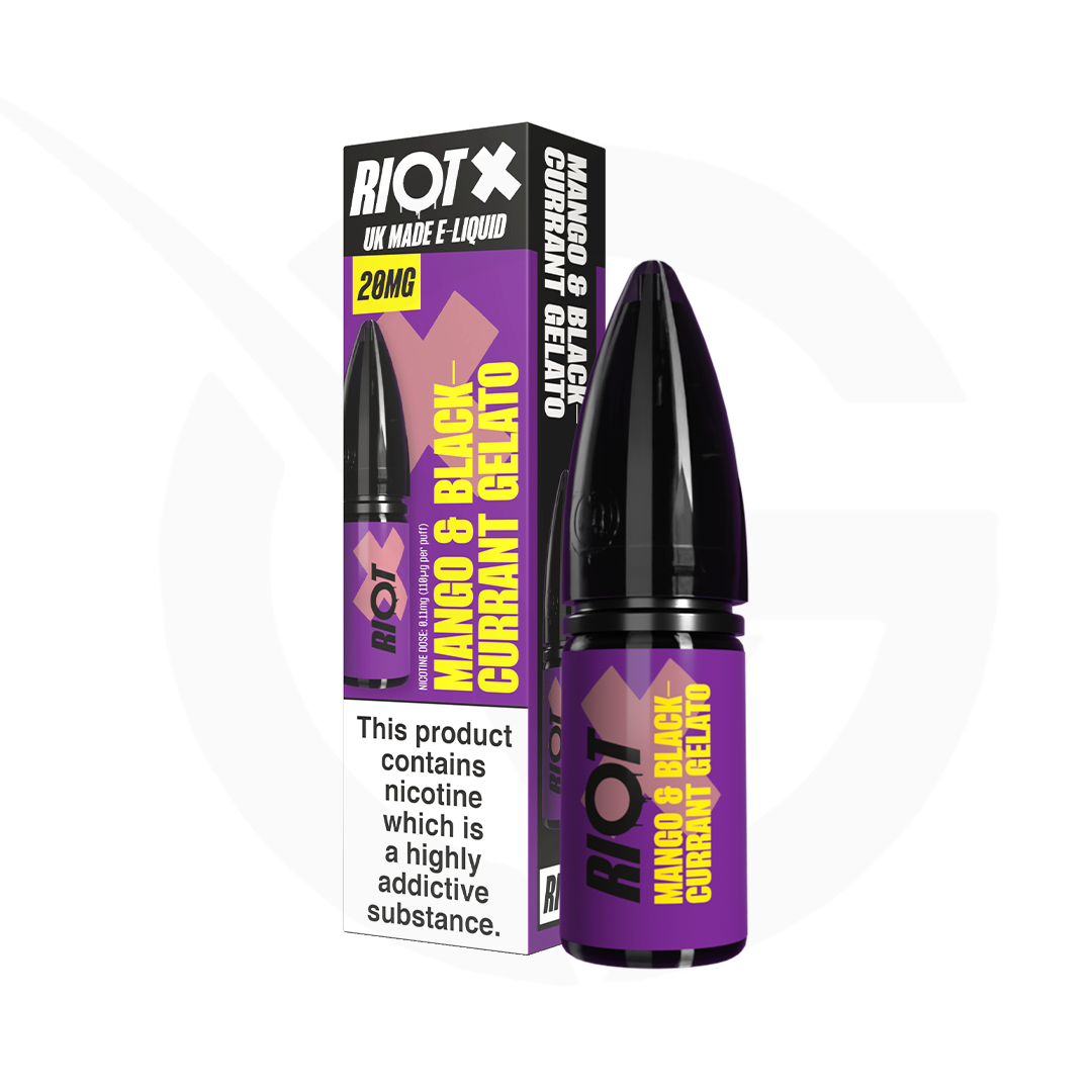 Riot Squad Nic Salt Mango Blackcurrant Gelato UK