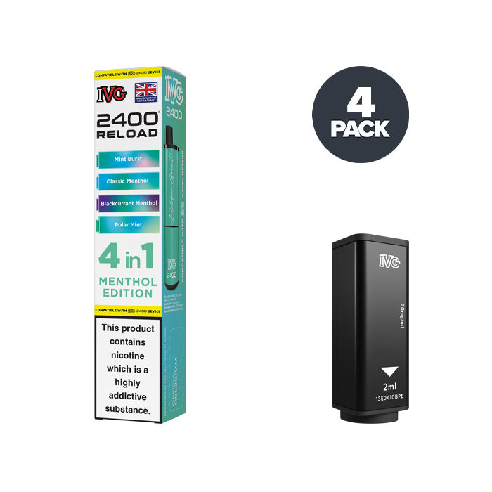 IVG 2400 Menthol Edition prefilled pod vape kit