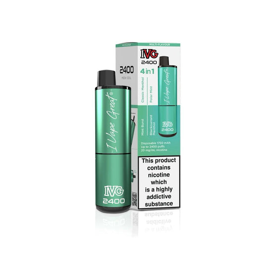 IVG 4in1 Menthol Edition 2400 Puffs - Vape 7 Store