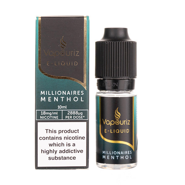 Vapouriz Nic Salt Millionaires Menthol Premium nic salt e-liquid