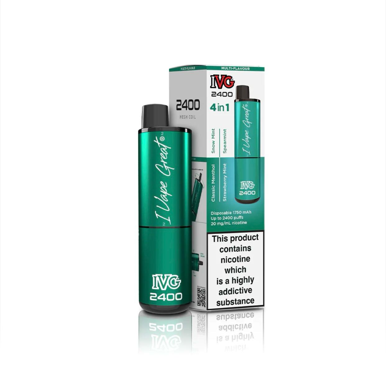 IVG 4in1 Mint Edition (4 in 1) 2400 Puffs - Vape 7 Store