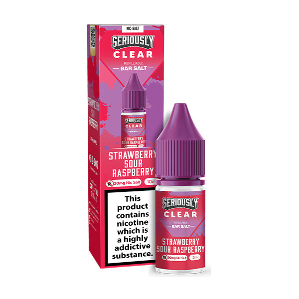 Seriously Nic Salt Clear Strawberry Sour Raspberry nic salt e-liquid