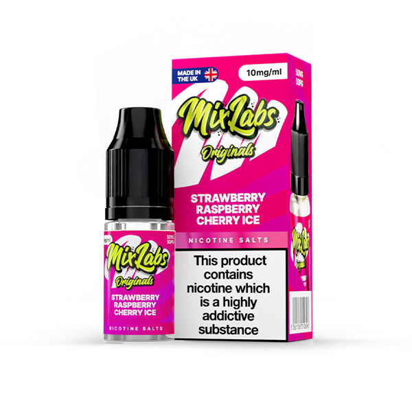 Mix Labs Salts Strawberry Raspberry Cherry Ice nic salt e-liquid