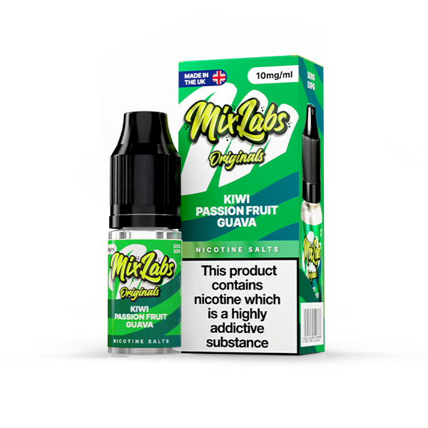 Mix Labs Salts Kiwi Passionfruit Guava nic salt e-liquid