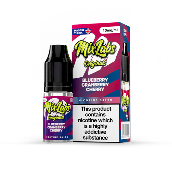Mix Labs Salts Blueberry Cranberry Cherry nic salt e-liquid