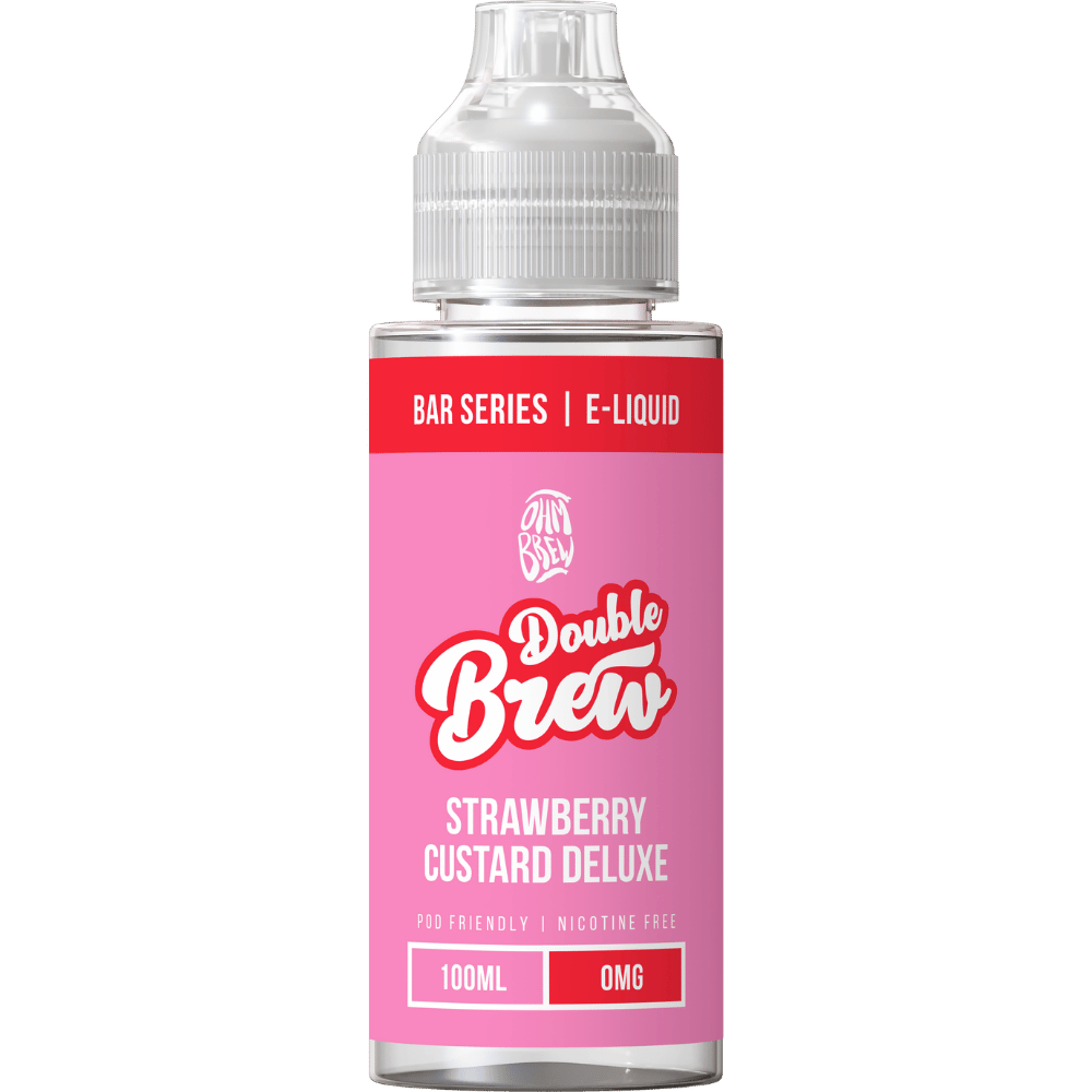 Ohm Brew 100ml Shortfill Strawberry Custard Deluxe shortfill e-liquid