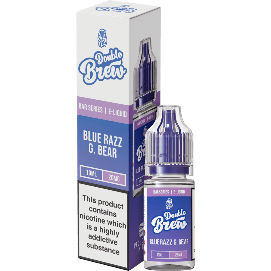 Ohm Brew Double Brew Blue Razz Bear nic salt e-liquid