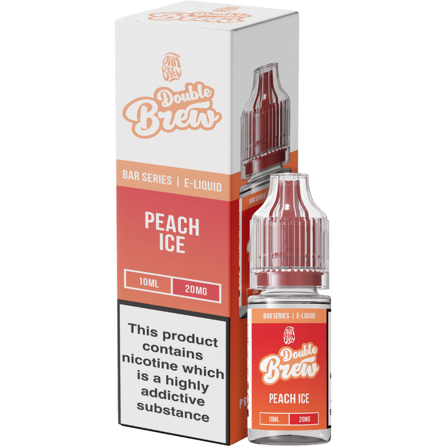 Ohm Brew Double Brew Peach Ice nic salt e-liquid