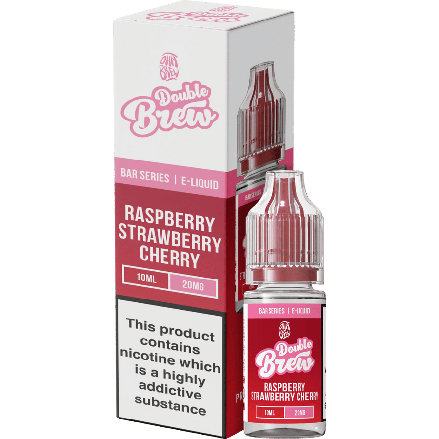 Ohm Brew Double Brew Raspberry Strawberry Cherry nic salt e-liquid