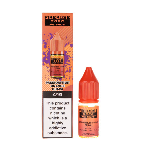 Elux Firerose 5000 Passionfruit Orange Guava nic salt e-liquid