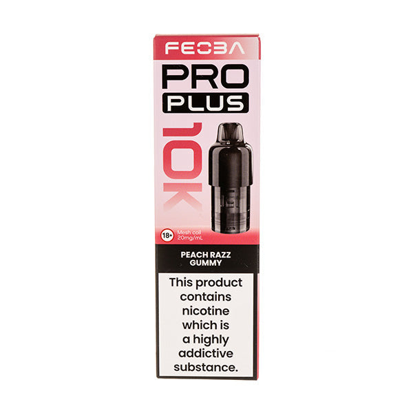 Feoba Pro Plus 10K Peach Razz Gummy prefilled pod vape kit