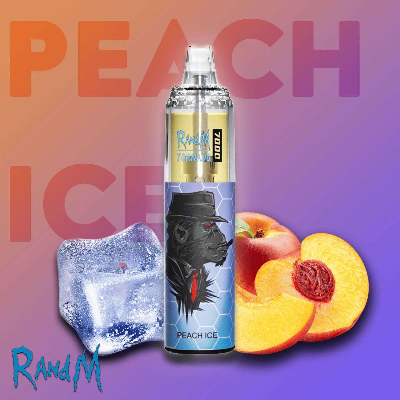 R&M Tornado Peach Ice 7000 Puffs - Vape 7 Store