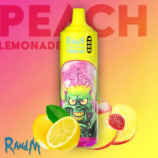 RandM Tornado Peach Lemonade 9000 Puffs - Vape 7 Store