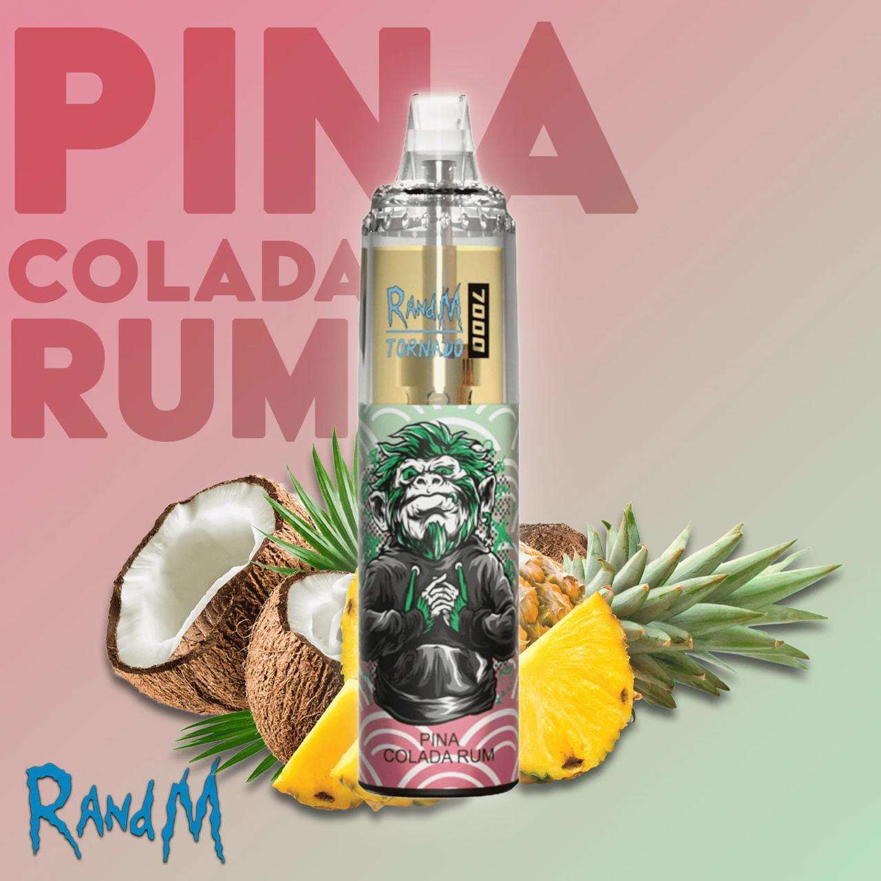 R&M 7000 Puffs Pina Colada Rum  - Vape 7 Store