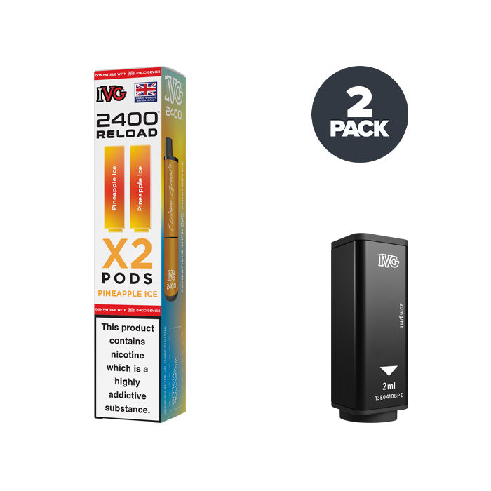 IVG 2400 Pineapple Ice prefilled pod vape kit