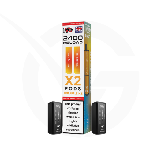 IVG 2400 Pineapple Ice 2-in-1 prefilled pod vape kit