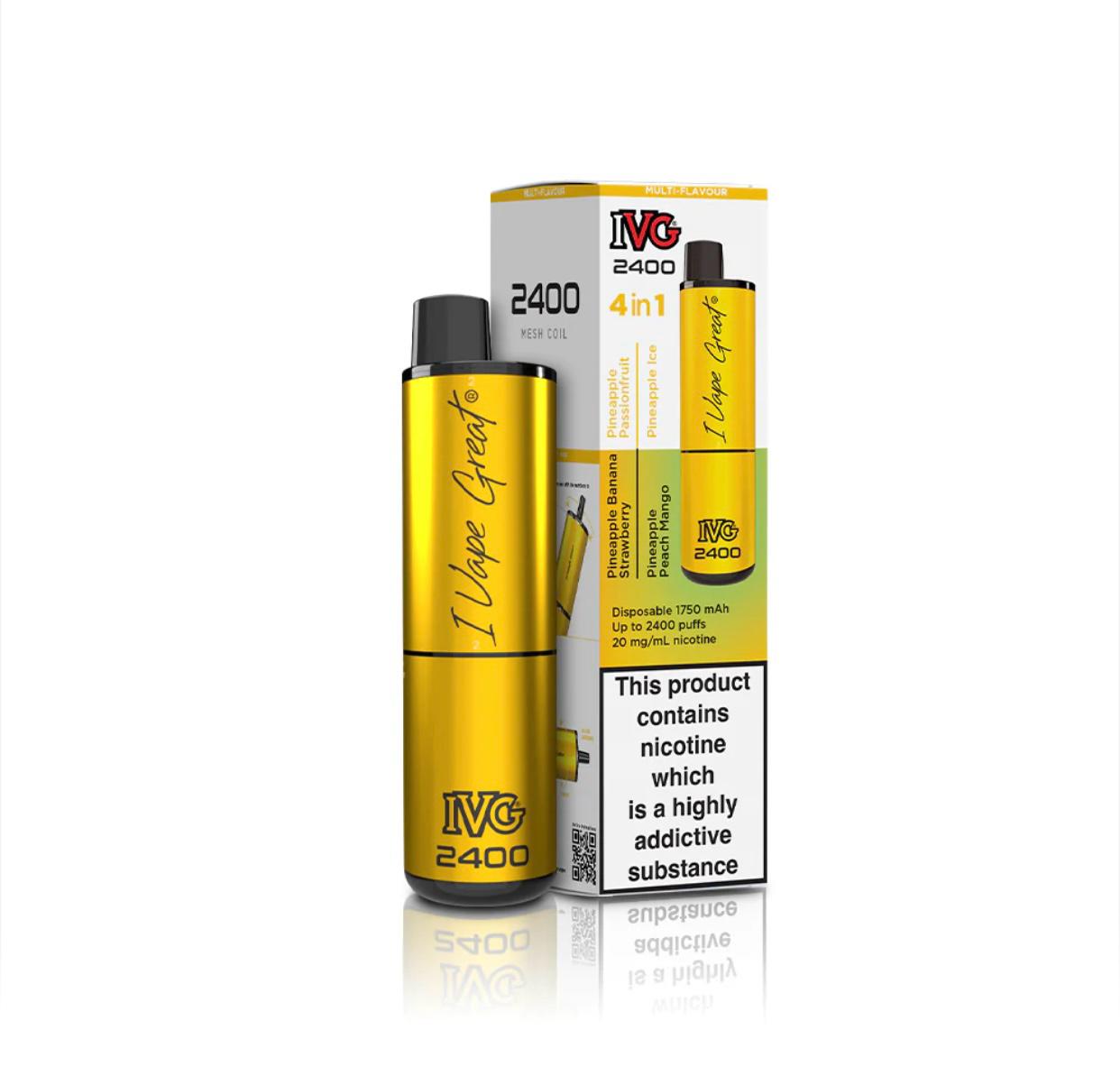 IVG 4in1 Pineapple Edition (4 in 1) 2400 Puffs - Vape 7 Store