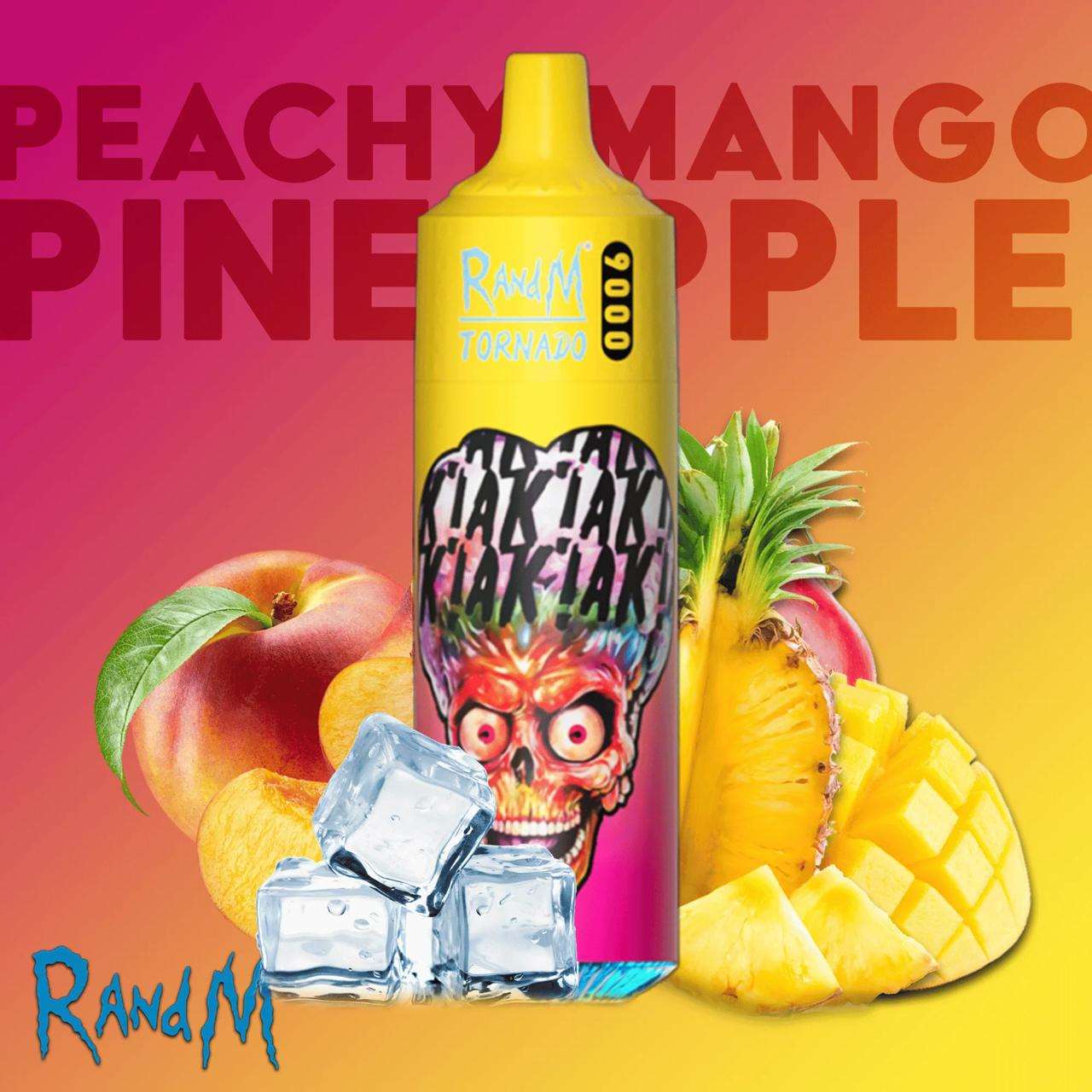 RandM Tornado Pineapple Peachy Mango 9000 Puffs - Vape 7 Store