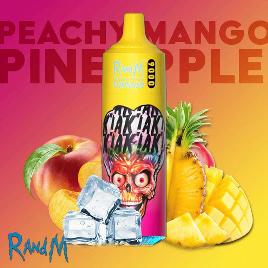 RandM Tornado Pineapple Peachy Mango 9000 Puffs - Vape 7 Store